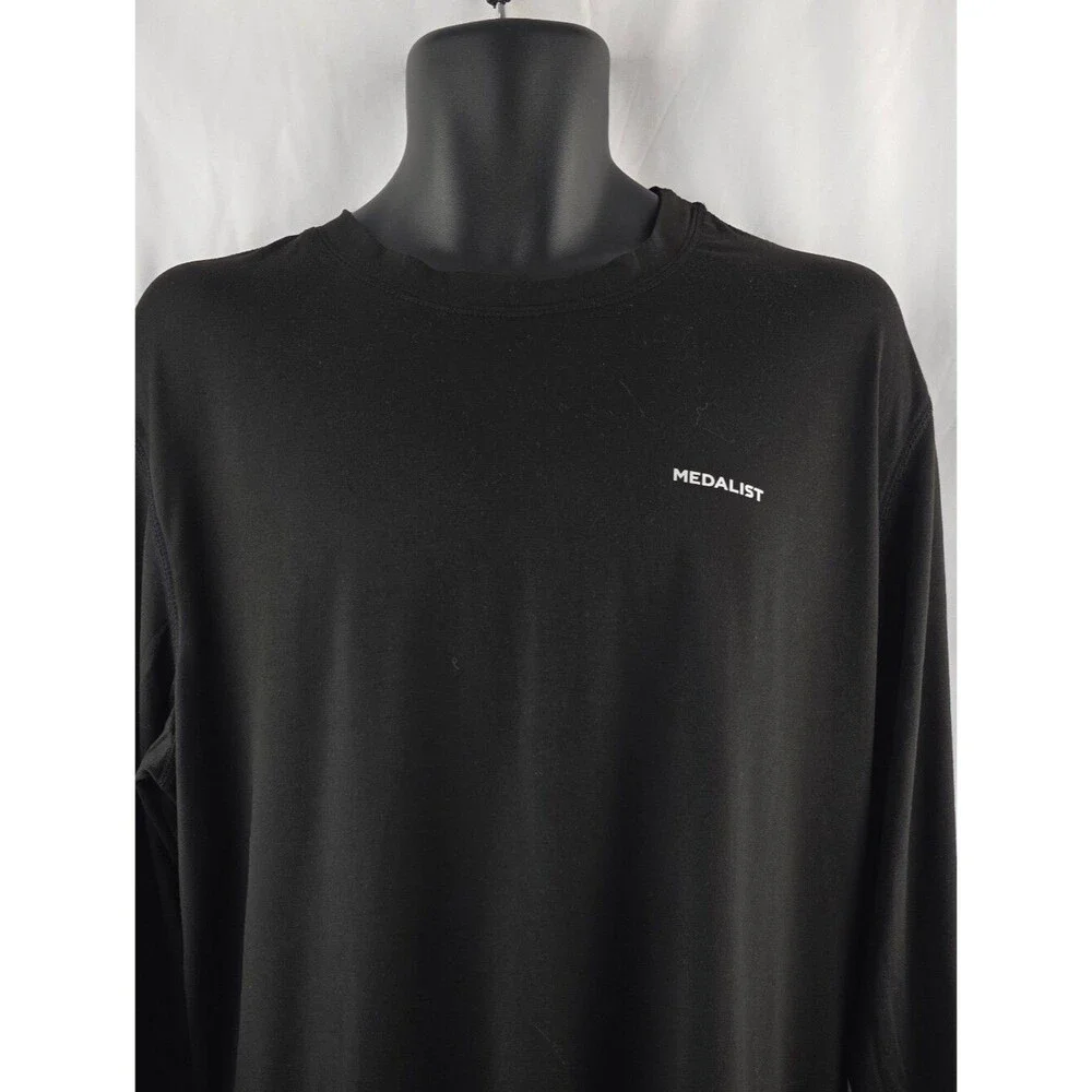 Medalist Men's Athletic Long Underwear Set Size XL Black 3908